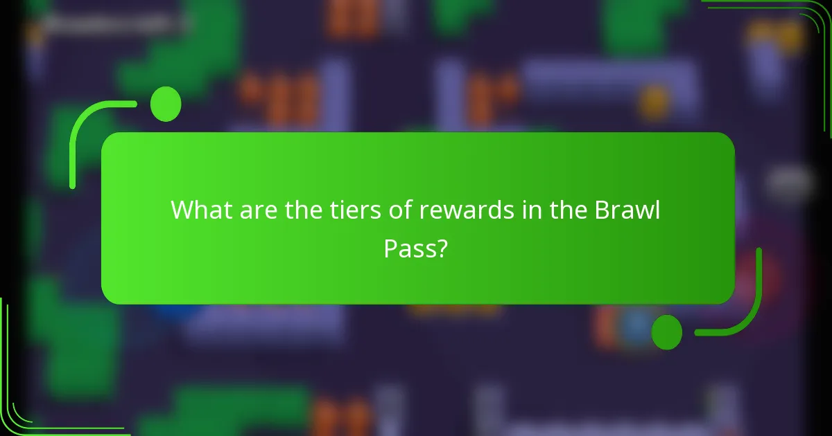 What are the tiers of rewards in the Brawl Pass?